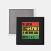 黒史はアメリカ史Bhm African Prid マグネット (正面/裏面)