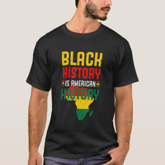 黒史はアメリカ史BLM黒史 Tシャツ