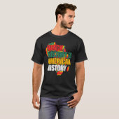 黒史はアメリカ歴史平等ブラックP Tシャツ (正面フル)