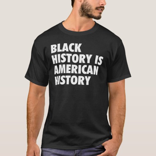 黒史はアメリカ歴史黒史Mo Tシャツ (正面)