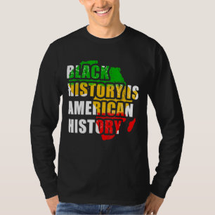 黒史はアメリカ歴史黒史Mo Tシャツ