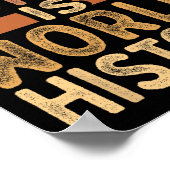 黒史は世界史アフリカ系アメリカ人Pr ポスター (角)