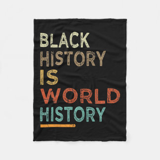 黒史は世界史誇りを持った黒史 フリースブランケット