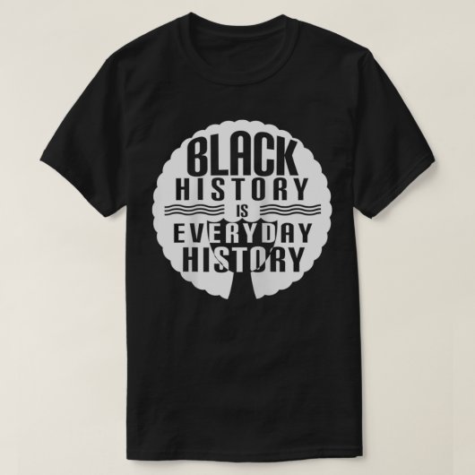 黒史は毎日ブラック史の月の後 Tシャツ (デザイン正面)