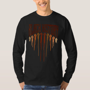 黒史アフリカのプライド月男性女性キッド2 Tシャツ