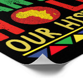 黒史1か月我々のヒストを保持できない ポスター (角)