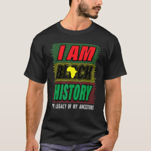 黒史2022年アフリカ系アメリカ人の歴史 Tシャツ