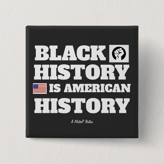 黒史（アメリカ史） - A MisterP 缶バッジ (正面)