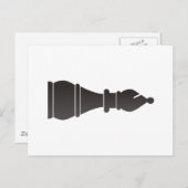 黒司教チェス駒 ポストカード (正面/裏面)