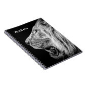 黒名獅子パーソナライズされた ノートブック (右側)