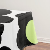 黒名門私立校風のネオン緑ヒッピー花柄 テーブルクロス (インサイチュ)