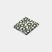 黒名門私立校風のネオン緑ヒッピー花柄 ポストイット (アングル)