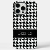 黒名門私立校風の白千鳥格子の Case-Mate iPhoneケース (裏面)