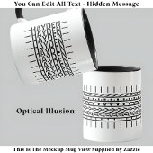 黒名非表示メッセージトレンディーMag 121B モダン マグカップ