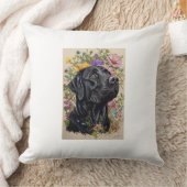 黒唇側枕 クッション (ブランケット)