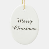 黒喉の青いウグイスのオードボンバード セラミックオーナメント (裏面)