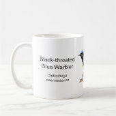 黒喉の青い反りコーヒーのマグカップ コーヒーマグカップ (左)