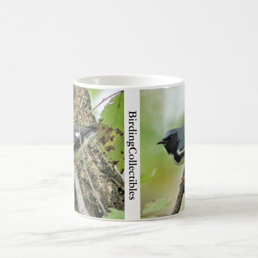 黒喉の青い反りコーヒーのマグカップ コーヒーマグカップ (中央)