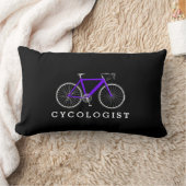 黒嚢専門医パープル自転車 ランバークッション (ブランケット)