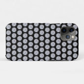 黒地にエレガントなダイヤモンド柄 Case-Mate iPhoneケース (裏面(横))