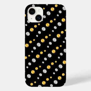 黒地にエレガントな金銀のドット Case-Mate iPhone 14 PLUSケース