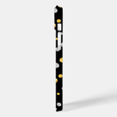 黒地にエレガントな金銀のドット Case-Mate iPhoneケース (裏面 / 左)