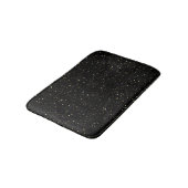 黒地にゴールドのギラギラ輝き バスマット (アングル)