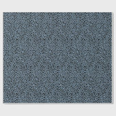 黒地にスタイリッシュなワスレナグサの花 ラッピングペーパー (フラット)