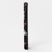 黒地にドクロとチェリーのロカビリー Case-Mate iPhoneケース (裏面/左)