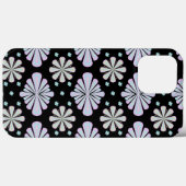 黒地にパステルカラーの花の形 Case-Mate iPhoneケース (裏面 (横))