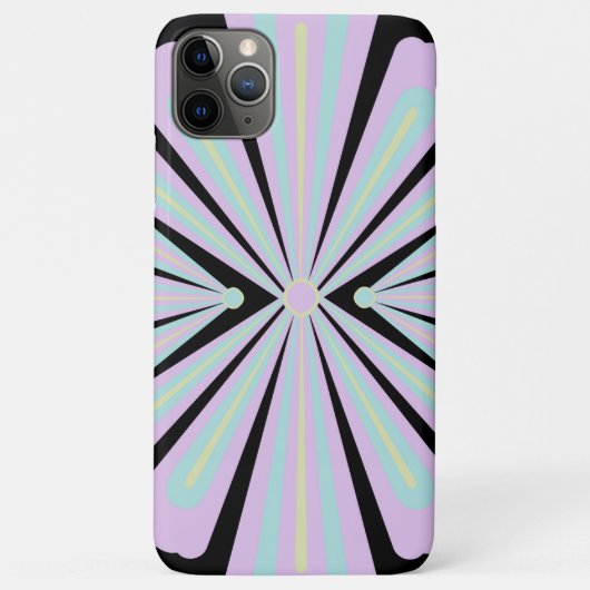 黒地にパステルフラワーモチーフ Case-Mate iPhoneケース (裏面)