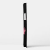 黒地にピンクの羽根 Case-Mate iPhoneケース (裏面 / 右)