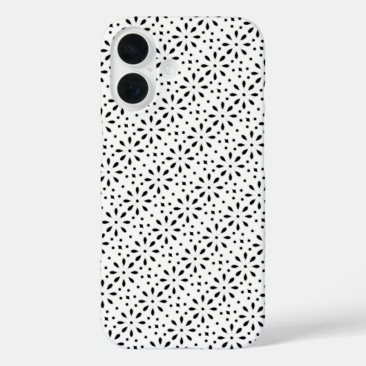 黒地にホワイトアイボリー Case-Mate iPhoneケース (裏面)