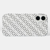 黒地にホワイトアイボリー Case-Mate iPhoneケース (裏面 (横))