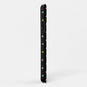 黒地にモダンな空飛ぶ円盤とカラフルな星 Case-Mate iPhoneケース (裏面/右)