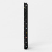 黒地にモダンな空飛ぶ円盤とカラフルな星 Case-Mate iPhoneケース (裏面/左)