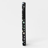 黒地にモダンパステルカラーのシャムロック柄 Case-Mate iPhoneケース (裏面/左)