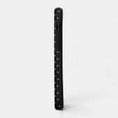 黒地にモノグラムとカラフルな星 Case-Mate iPhoneケース (裏面/左)