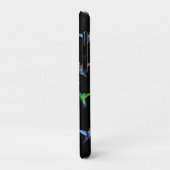 黒地にモノグラムとハチドリ Case-Mate iPhoneケース (裏面/左)