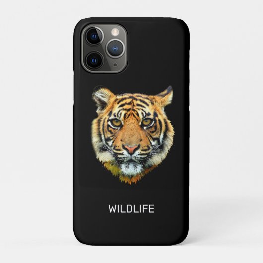 黒地にワイルドタイガー Case-Mate iPhoneケース (裏)