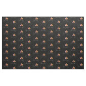 黒地に大きな亀の甲猫 ファブリック (ヤード)