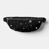 黒地に手描きの白い星 ファニーパック (レイダウン)