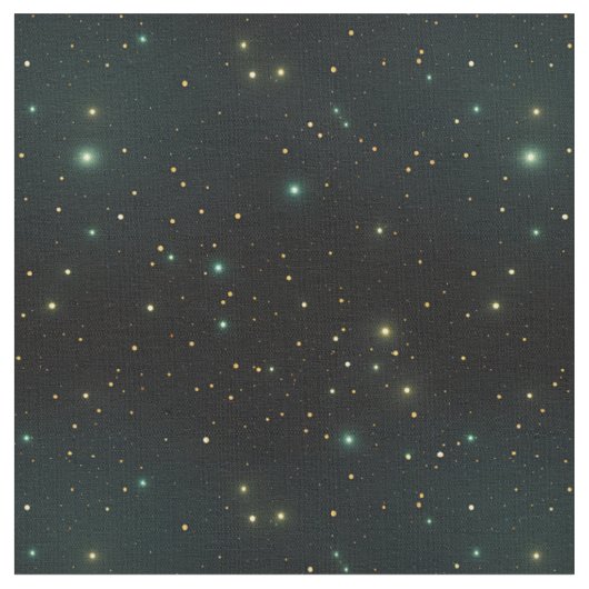 黒地に星 ファブリック (クローズアップ)