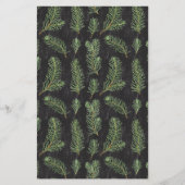 黒地に水色の松の枝。 (正面)