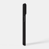 黒地に白い花嫁 iPhone 15ケース (右側面)