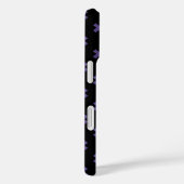 黒地に紫のクロスステッチ Case-Mate iPhoneケース (裏面 / 右)