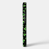 黒地に聖パトリックの日の水彩シャムロック Case-Mate iPhoneケース (裏面 / 左)