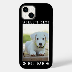 黒地に肉球プリントの世界一の犬の父グッズ ペット写真 Case-Mate iPhone 14ケース