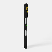 黒地に色と音符 iPhone 16ケース (右側面)
