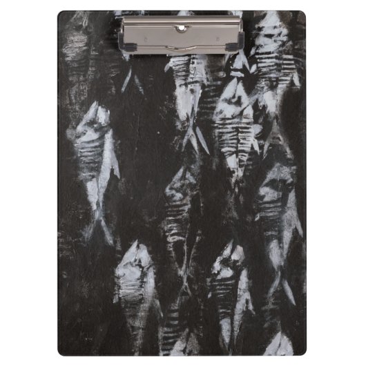 黒地に見える白身化石 クリップボード (正面)